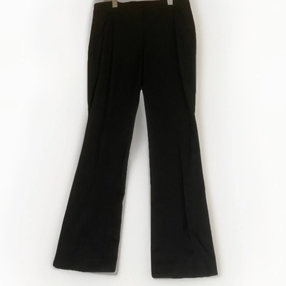 Career Pants Women’s 6 Black Tailored Trousers Flat Front Straight Leg Stretch - Picture 1 of 9
